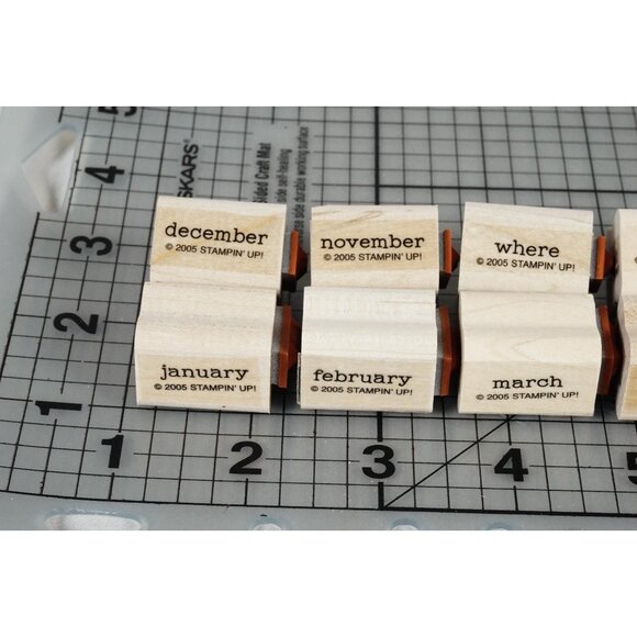 Stampin' Up! "Day-to-Day Flexible Phrases" Mounted Stamp Set 2005 - Picture 4 of 11